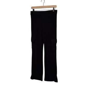 No Boundaries Black Flare Cargo Pants